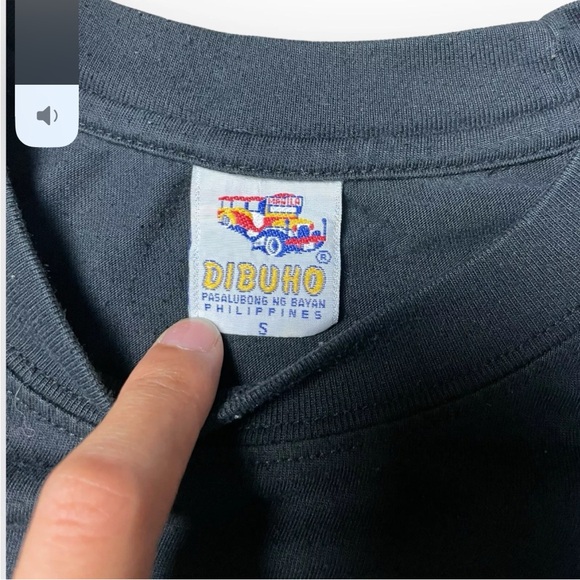 Dibuho Black T Shirt Men's Size S Small Shirt HandPainted Map of Philippines - Picture 5 of 9